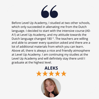 Review of our student Aleks